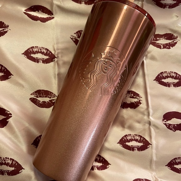 Starbucks Rose gold ombré stainless tumbler